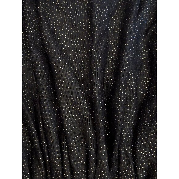 Hello Kitty Halloween Dress 3T By Sanrio Black Long Sleeve Pumpkin Glitter Tulle - Picture 5 of 5